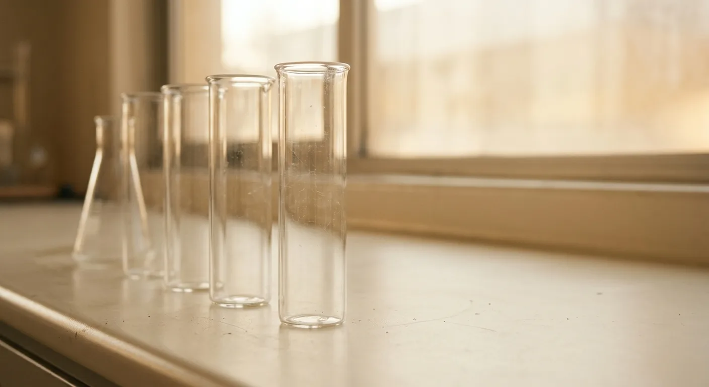 A macro study of hormone lab readouts and fine measurement gridlines lit in cool laboratory tones.
